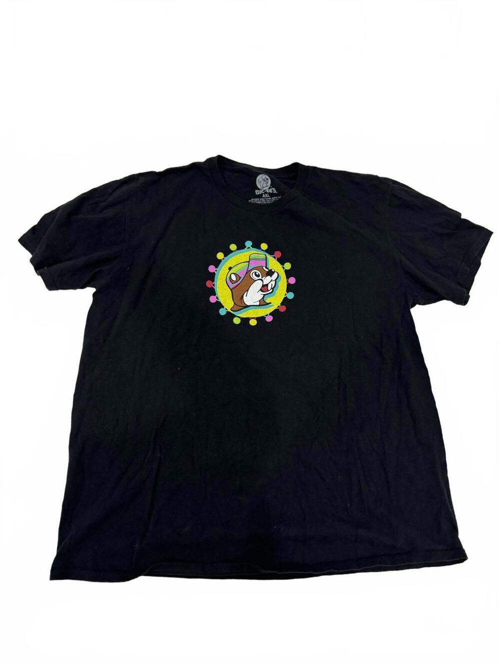 Buc-ee’s Beaver Logo Graphic T-Shirt Black Unisex Size XL Road Trip Texas Vibe
